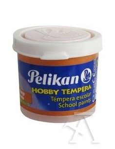 C 6 botes tempera pelikan 40ml color naranja nº59b